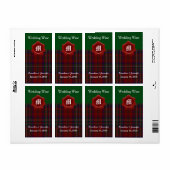 Clan MacClure Pset Wedding Mini Wine Labels (Full Sheet)