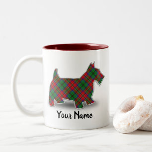 Clan MacCulloch Tartan Scottish Terrier Tweekleurige Koffiemok