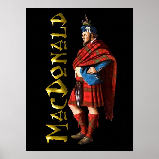 Clan MacDonald Affiche du rêve écossais des Highla (Devant)