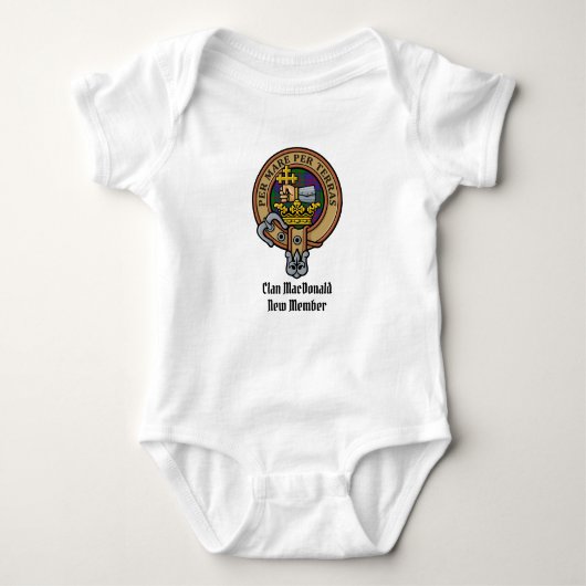 Clan MacDonald Crest Baby Bodysuit (Voorkant)
