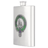 Clan MacDonald Crest Flask Flacon (Links)