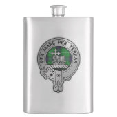 Clan MacDonald Crest Flask Flacon (Voorkant)