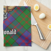Clan MacDonald Crest Kitchen Towel Theedoek (Quarter Fold)