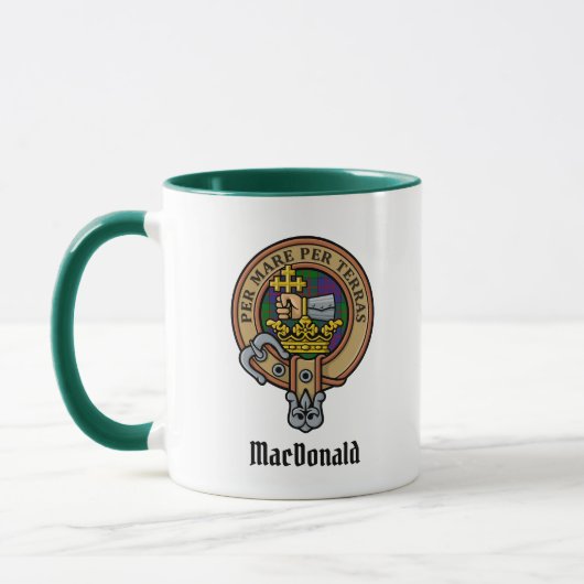 Clan MacDonald Crest Mug (Gauche)