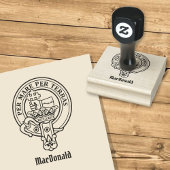 Clan MacDonald Crest Rubber Stamp Rubberstempel