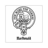 Clan MacDonald Crest Rubber Stamp Rubberstempel (Afrduk)