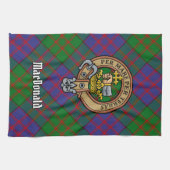 Clan MacDonald Crest Serviette de cuisine (Horizontal)