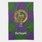 Clan MacDonald Crest Serviette de cuisine (Vertical)