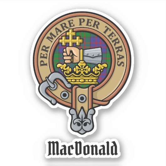 Clan MacDonald Crest Sticker (Voorkant)
