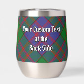 Clan MacDonald Crest sur Tartan (Arrière)