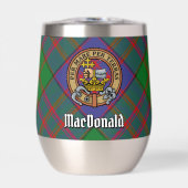 Clan MacDonald Crest sur Tartan (Avant)