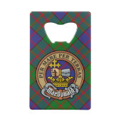 Clan MacDonald Crest sur Tartan (Devant)
