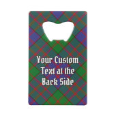 Clan MacDonald Crest sur Tartan (Dos)