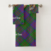 Clan MacDonald Crest sur Tartan (En situation)