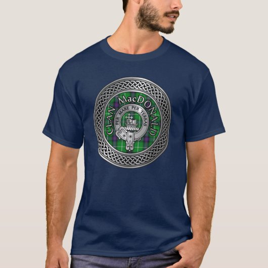 Clan MacDonald Crest & T-shirt Knot Tartan (Devant)