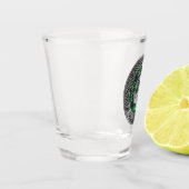 Clan MacDonald Crest & Tartan Knot Shot Glas (Links)
