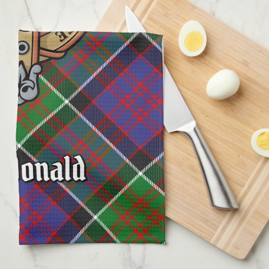 Clan MacDonald de Clanranald Crest Serviette de cu (Quart Plié)