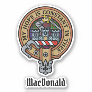 Clan MacDonald de Clanranald Crest Sticker