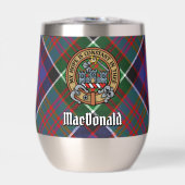 Clan MacDonald de Clanranald Crest sur Tartan (Avant)
