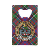 Clan MacDonald de Clanranald Crest sur Tartan (Devant)