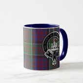 Clan MacDonald de Clanranald Crest & Tartan Mug (Devant droit)