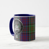 Clan MacDonald de Clanranald Crest & Tartan Mug (Devant gauche)