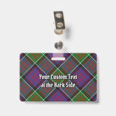 Clan MacDonald de Clanranald Tartan Badge (Arrière avec clip)