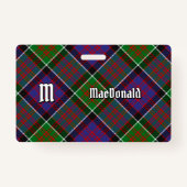 Clan MacDonald de Clanranald Tartan Badge (Devant)