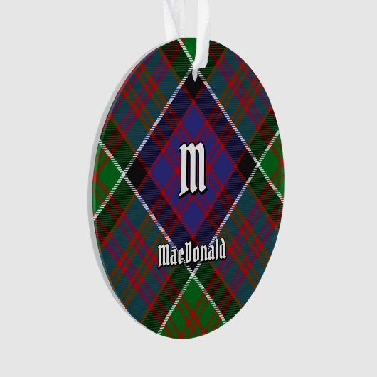 Clan MacDonald de Clanranald Tartan Ornament (devant)