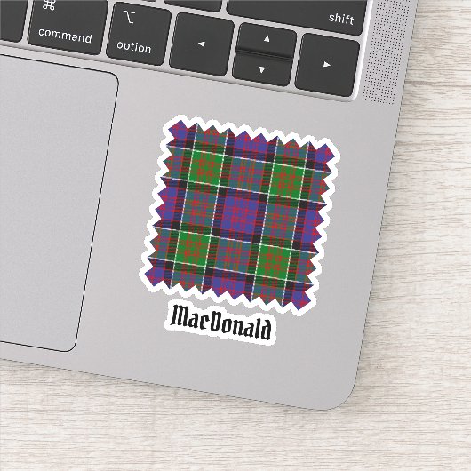 Clan MacDonald de Clanranald Tartan Sticker (Détail)