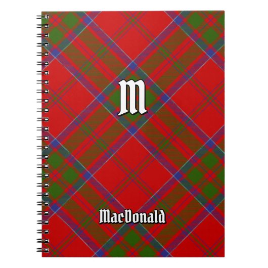 Clan MacDonald de Keppoch Carnet Tartan (Devant)