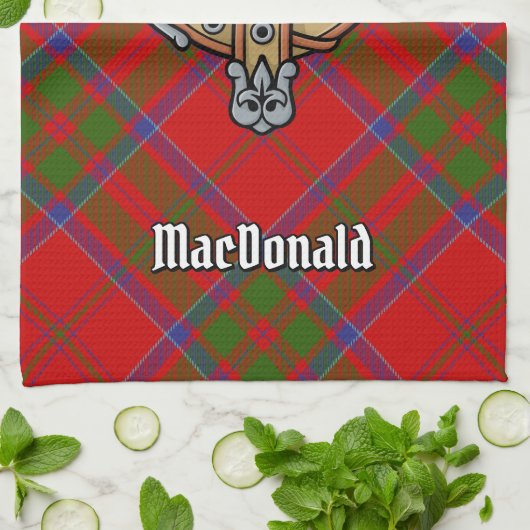 Clan MacDonald de Keppoch Crest Serviette de cuisi (Plié)