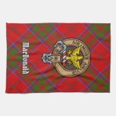 Clan MacDonald de Keppoch Crest Serviette de cuisi (Horizontal)