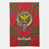 Clan MacDonald de Keppoch Crest Serviette de cuisi (Vertical)