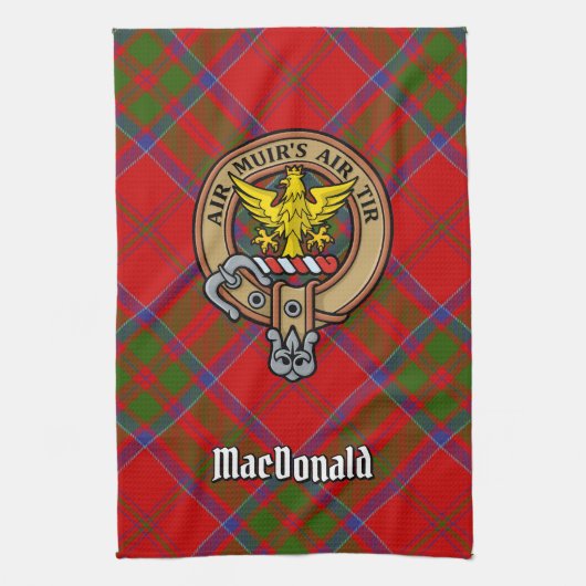 Clan MacDonald de Keppoch Crest Serviette de cuisi (Vertical)