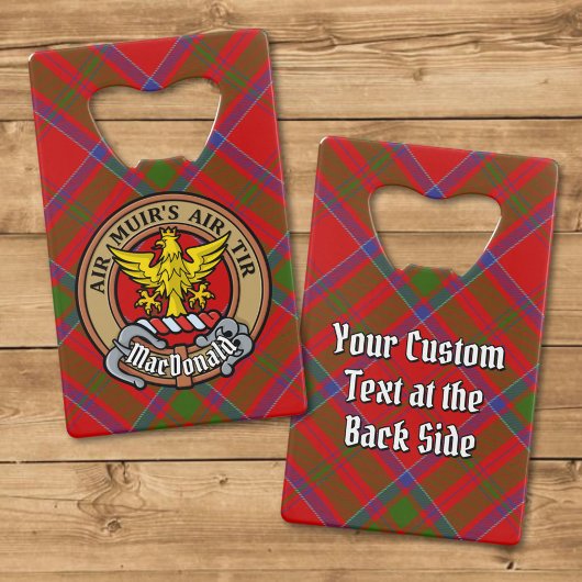 Clan MacDonald de Keppoch Crest sur Tartan