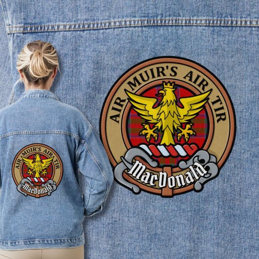 Clan MacDonald de Keppoch Crest sur Tartan