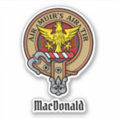 Clan MacDonald de Keppoch Sticker Crest (Devant)