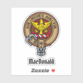 Clan MacDonald de Keppoch Sticker Crest (Feuille)