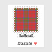 Clan MacDonald de Keppoch Sticker Tartan (Feuille)