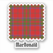 Clan MacDonald de Keppoch Sticker Tartan (Devant)
