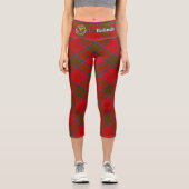 Clan MacDonald de Keppoch Tartan Capri Leggings (Recto)