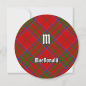 Clan MacDonald de Keppoch Tartan Invitation (Devant)