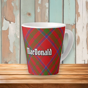 Clan MacDonald de Keppoch Tartan Latte Mug