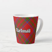 Clan MacDonald de Keppoch Tartan Latte Mug (Angle droit)