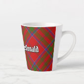 Clan MacDonald de Keppoch Tartan Latte Mug (Droite)