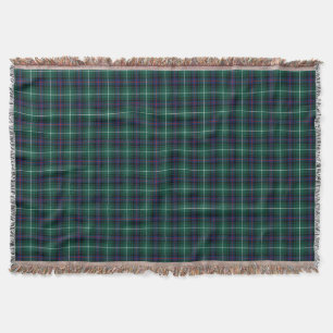 Clan MacDonald Donkerblauw en Groen Schots Tartan Deken
