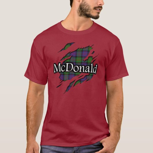 Clan MacDonald McDonald Tartan Spirit Shirt (Voorkant)