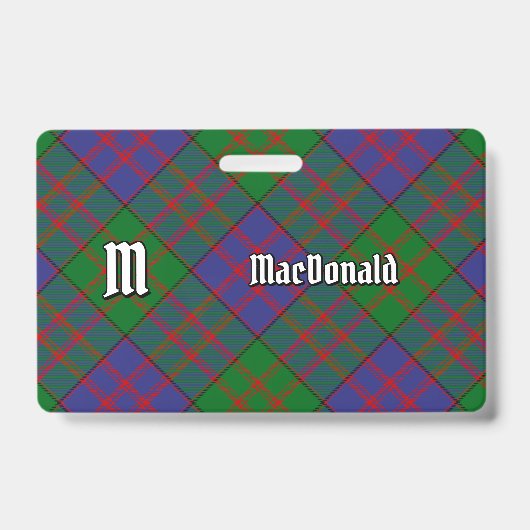 Clan MacDonald Tartan Badge (Voorkant)