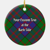 Clan MacDonald Tartan Ceramic Ornament (Achterkant)